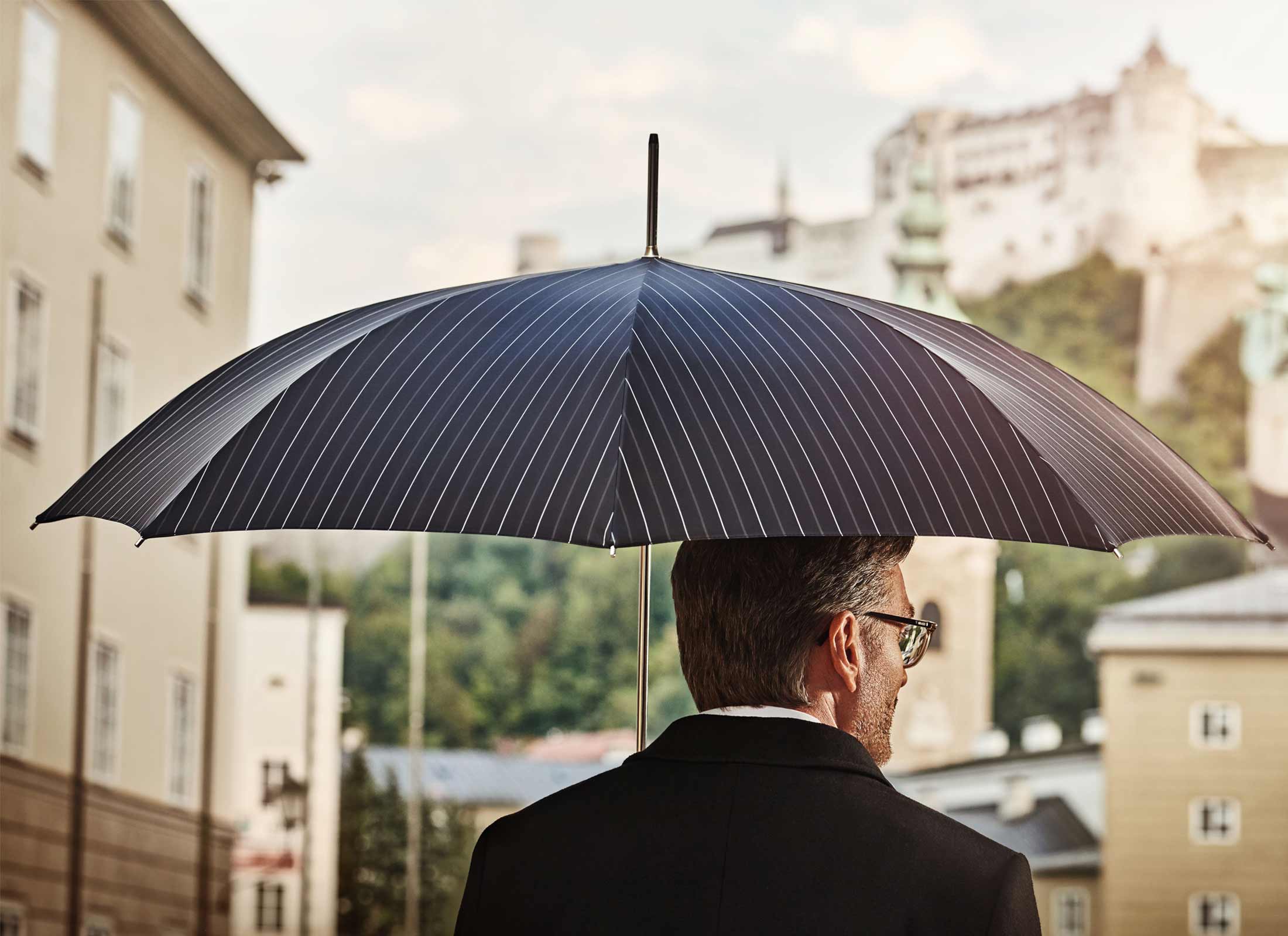 Herbst-Trends für Männer, Regenschirme für Männer, doppler Manufaktur